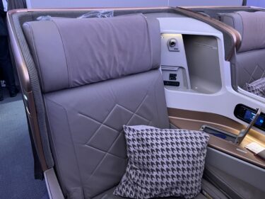 シンガポール航空ビジネスクラスでイタリアへ